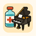 icon_medicine_piano_cartoon icon preview