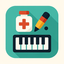 icon_medicine_piano_flat_design icon preview