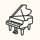 icon_medicine_piano_minimal_outline icon preview