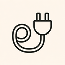 icon_medicine_plug_minimal_outline icon preview