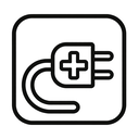 icon_medicine_plug_monochrome icon preview