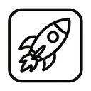 icon_medicine_rocket_monochrome icon preview