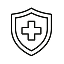 icon_medicine_shield_minimal_outline icon preview