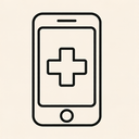 icon_medicine_smartphone_minimal_outline icon preview