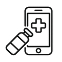 icon_medicine_smartphone_monochrome icon preview