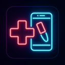 icon_medicine_smartphone_neon icon preview