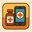 icon_medicine_smartphone_retro icon preview