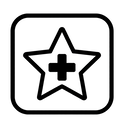 icon_medicine_star_monochrome icon preview