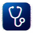 icon_medicine_stethoscope_digital_glitch icon preview