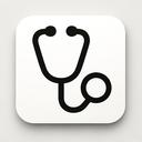 icon_medicine_stethoscope_monochrome icon preview