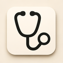 icon_medicine_stethoscope_sharp_edges icon preview