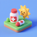 icon_medicine_sun_3d_isometric icon preview