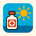 icon_medicine_sun_bold icon preview