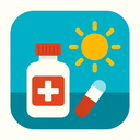 icon_medicine_sun_flat_design icon preview