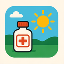 icon_medicine_sun_iconic icon preview