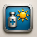 icon_medicine_sun_metallic icon preview