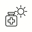 icon_medicine_sun_minimal_outline icon preview