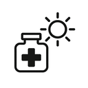 icon_medicine_sun_monochrome icon preview