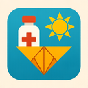 icon_medicine_sun_origami icon preview
