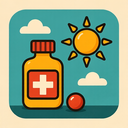 icon_medicine_sun_retro icon preview
