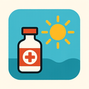 icon_medicine_sun_vector icon preview