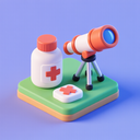 icon_medicine_telescope_3d_isometric icon preview