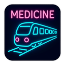 icon_medicine_train_neon icon preview