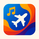 icon_music_airplane_abstract icon preview