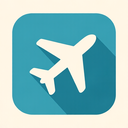 icon_music_airplane_flat_design icon preview