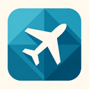 icon_music_airplane_geometric icon preview