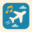 icon_music_airplane_iconic icon preview
