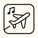 icon_music_airplane_line_art icon preview