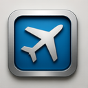 icon_music_airplane_metallic icon preview