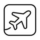 icon_music_airplane_minimal_outline icon preview