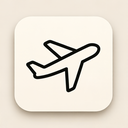 icon_music_airplane_minimalist icon preview