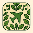 icon_music_airplane_organic_pattern icon preview