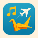 icon_music_airplane_origami icon preview