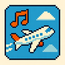 icon_music_airplane_pixel_art icon preview