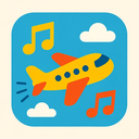 icon_music_airplane_playful icon preview