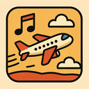 icon_music_airplane_retro icon preview