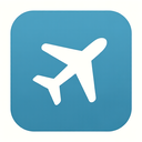 icon_music_airplane_simplified icon preview