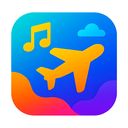 icon_music_airplane_vibrant_colors icon preview