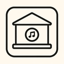 icon_music_bank_outline icon preview