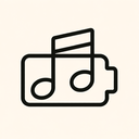 icon_music_battery_line_art icon preview