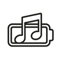 icon_music_battery_outline icon preview