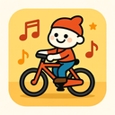 icon_music_bicycle_cartoon icon preview