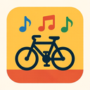 icon_music_bicycle_flat_design icon preview