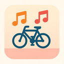 icon_music_bicycle_flat_pastel icon preview