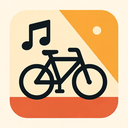 icon_music_bicycle_geometric icon preview