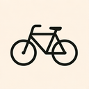 icon_music_bicycle_minimal_outline icon preview